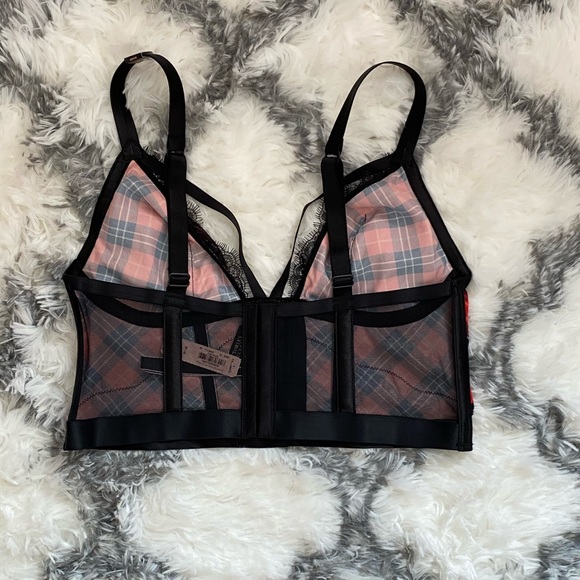 NWT Victoria’s Secret Plaid Bustier - Picture 4 of 5